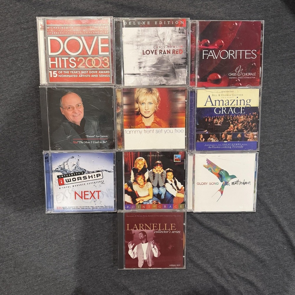 Christian worship CD Lot Va Chris Tomlin Tammy Trent Larnelle jars of clay